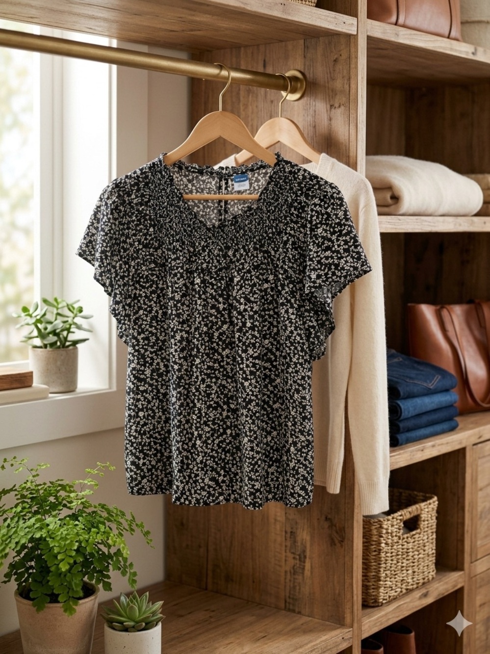 Flutter sleeve top